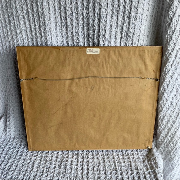 Vintage needlepoint cross stitch wall art cottage fireplace scenes - Picture 9 of 9